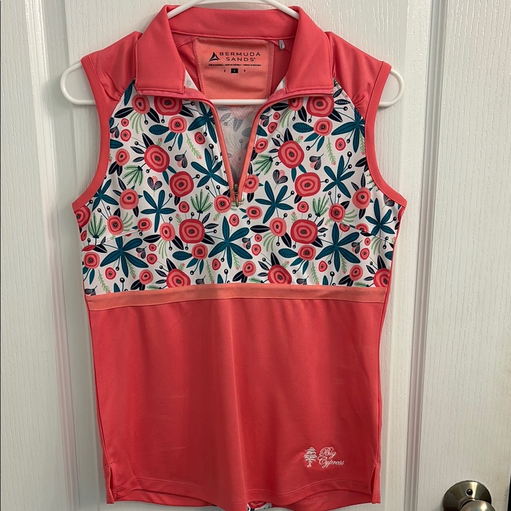 Bermuda Sands Coral Floral Women's Tank Top